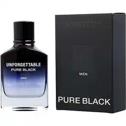 Walmart Unforgettable Pure Black by Glenn Perri, 3.4 oz EDT Spray for Men offer