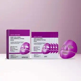 Walmart YuanHeng Mask AntiWrinkle Lifting Mask Purple Hydrogle Face Daily Mask 200ml Beauty Products offer