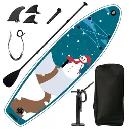 Walmart GUTALOR Inflatable Stand Up Paddle Board 9.9'x33x5 - Complete Set with Accessories for Water Sports offer