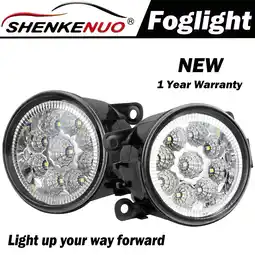 Walmart 2pcs LED Driving Fog Light Lamp Front Bumper Light Driver + Right Passenger Side offer