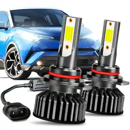Walmart For 2018-2019 Toyota C-HR LED Headlight Bulbs 9012 High Low Beam Set 60W 12000LM Pack of 2 offer