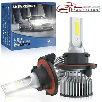 Walmart Fit for Nissan Sentra 2004-2012 9008/H13 LED Headlight Bulbs High / Low Beam,2PCS offer