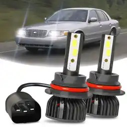 Walmart For 1998-2011 Ford Crown Victoria 9007 LED Headlight Hi/Lo Beam Bulbs 6000k offer