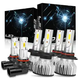 Walmart Fits Subaru Outback 2002-2009 LED Headlight Bulbs High Low Beam Fog Light Set 6pcs offer