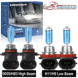 Walmart For Mazda CX-3 2016-2019 3400K 4PC Halogen Headlight 9005 H11 Light Bulbs High+Low offer