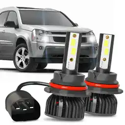 Walmart For Chevy Equinox 2005-2009 - 9007/HB5 LED Headlight High/Low Beam Bulbs White,Plug and Play 4Pack offer