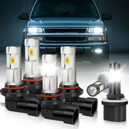 Walmart For Chevy Trailblazer 2002-2009 6x 6000K LED Headlights 880 Fog Bulbs Combo Kit offer
