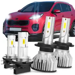 Walmart For Kia Sportage 2011-2016 4X 6000K White Combo LED Headlight Bulbs Kit High Low Beam offer