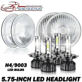 Walmart For Oldsmobile 98 1965-1975 5.75 5-3/4LED Headlights Hi/Lo Beam White 4pcs offer
