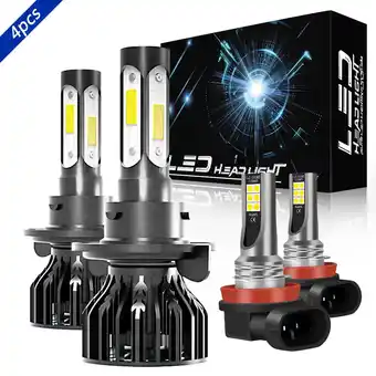 Walmart H13 High&Low Beam+H11 Fog Light for Suzuki XL-7 2007-2009 LED Headlight Bulbs 4pcs offer