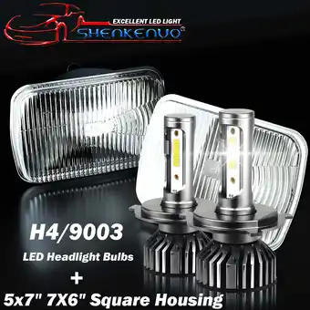 Walmart For Ford Super Duty Truck F550/F600/F650/F750/F700 7X6 5x7 LED Headlight Hi/Lo offer