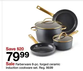 Target Farberware 8-pc. forged ceramic induction cookware set offer
