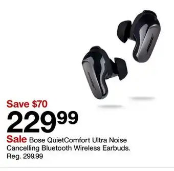 Target Bose QuietComfort Ultra Noise Cancelling Bluetooth Wireless EArbuds offer