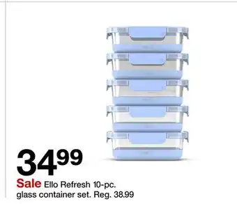 Target Ello Refresh 10-pc. glass container set offer