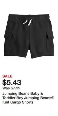 Kohl's Jumping Beans Baby & Toddler Boy Jumping Beans Knit Cargo Shorts offer