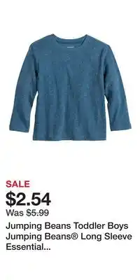 Kohl's Jumping Beans Toddler Boys Jumping Beans Long Sleeve Essential Textured Tee offer