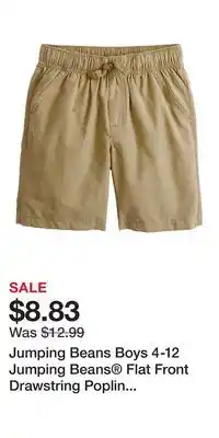 Kohl's Jumping Beans Boys 4-12 Jumping Beans Flat Front Drawstring Poplin Shorts offer