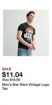 Kohl's Men's Star Wars Vintage Logo Tee offer