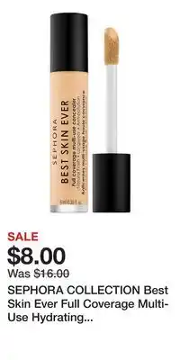 Kohl's SEPHORA COLLECTION Best Skin Ever Full Coverage Multi-Use Hydrating Concealer offer