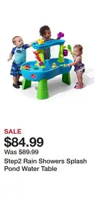 Kohl's Step2 Rain Showers Splash Pond Water Table offer