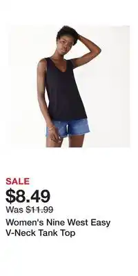 Kohl's Women's Nine West Easy V-Neck Tank Top offer
