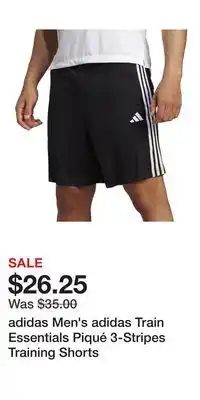 Kohl's adidas Men's adidas Train Essentials Piqué 3-Stripes Training Shorts offer