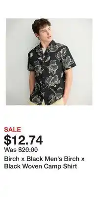 Kohl's Birch x Black Men's Birch x Black Woven Camp Shirt offer