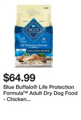 Petsmart Blue Buffalo Life Protection Formula Adult Dry Dog Food - Chicken & Brown Rice offer
