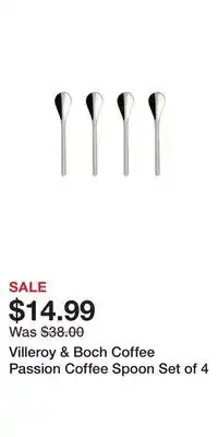 Nordstrom Villeroy & Boch Coffee Passion Coffee Spoon Set of 4 offer