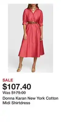 Nordstrom Donna Karan New York Cotton Midi Shirtdress offer