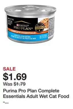 Petsmart Purina Pro Plan Complete Essentials Adult Wet Cat Food - Antioxidants, High-Protein, Loaf, 3 Oz offer