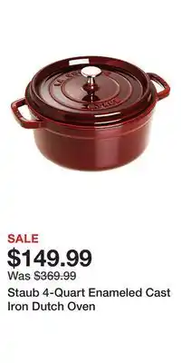 Nordstrom Staub 4-Quart Enameled Cast Iron Dutch Oven offer