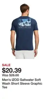 Kohl's Men's IZOD Saltwater Soft Wash Short Sleeve Graphic Tee offer
