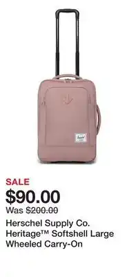 Nordstrom Herschel Supply Co. Heritage Softshell Large Wheeled Carry-On offer