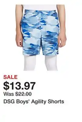 Dick's Sporting Goods DSG Boys' Agility Shorts offer
