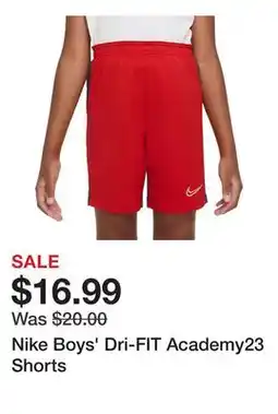 Dick's Sporting Goods Nike Boys' Dri-FIT Academy23 Shorts offer