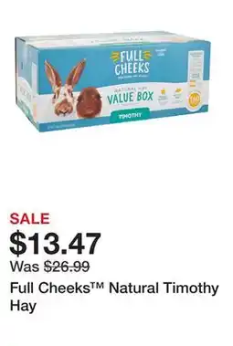 Petsmart Full Cheeks Natural Timothy Hay offer
