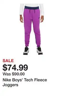 Dick's Sporting Goods Nike Boys' Tech Fleece Joggers offer