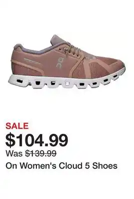 Dick's Sporting Goods On Women's Cloud 5 Shoes offer