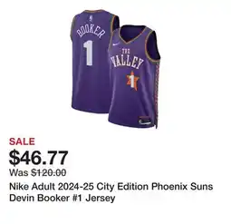 Dick's Sporting Goods Nike Adult 2024-25 City Edition Phoenix Suns Devin Booker #1 Jersey offer