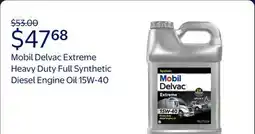 Walmart Mobil Delvac Extreme Heavy Duty Full Synthetic Diesel Engine Oil 15W-40 offer