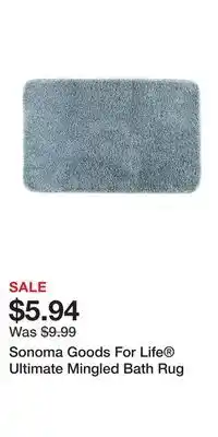 Kohl's Sonoma Goods For Life Ultimate Mingled Bath Rug offer