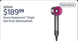 Walmart Dyson Supersonic Origin Hair Dryer | Iron/Fuchsia l Refurbished offer