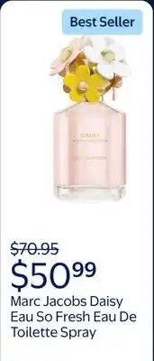 Walmart Marc Jacobs Daisy Eau So Fresh Eau De Toilette Spray for Women offer