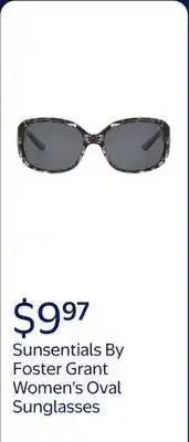 Walmart Sunsentials By Foster Grant Women's Oval Sunglasses, Floral offer