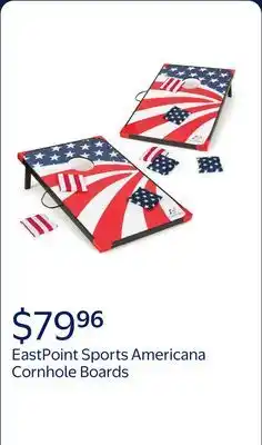 Walmart EastPoint Sports Americana Cornhole Boards offer