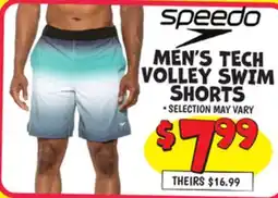 Ollie's MEN'S TECH VOLLEY SWIM SHORTS offer