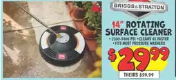 Ollie's 14 ROTATING SURFACE CLEANER offer
