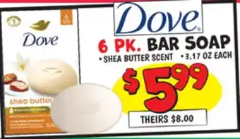 Ollie's DOVE BAR SOAP offer