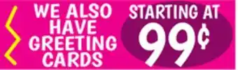 Ollie's WE ALSO GREETING CARDS offer